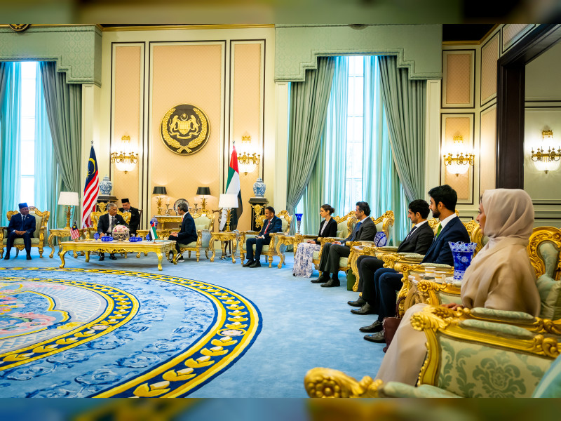 King of Malaysia receives Abdullah bin Zayed | Emirates News Agency