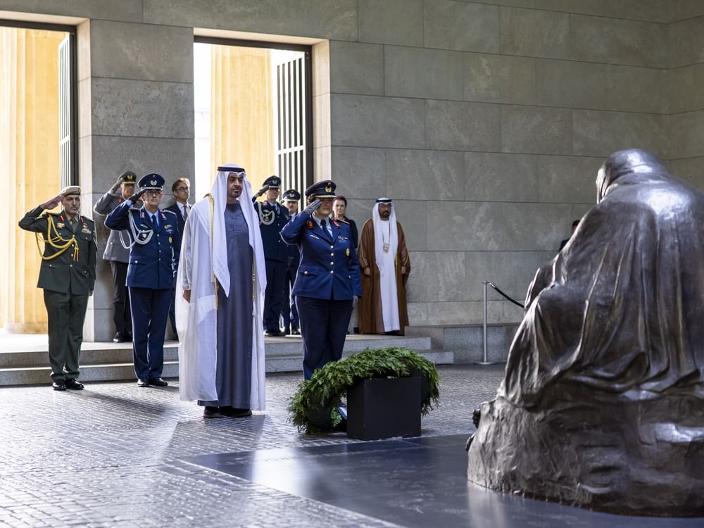 UAE President visits Neue Wache memorial in Berlin