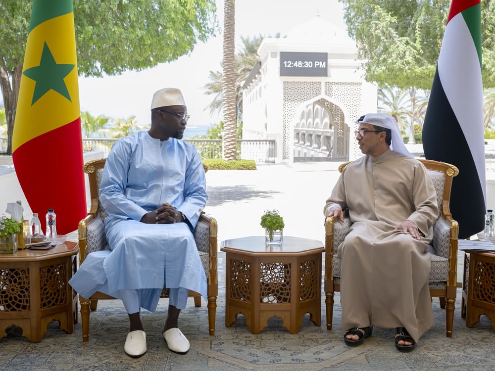 Mansour bin Zayed receives Prime Minister of Senegal