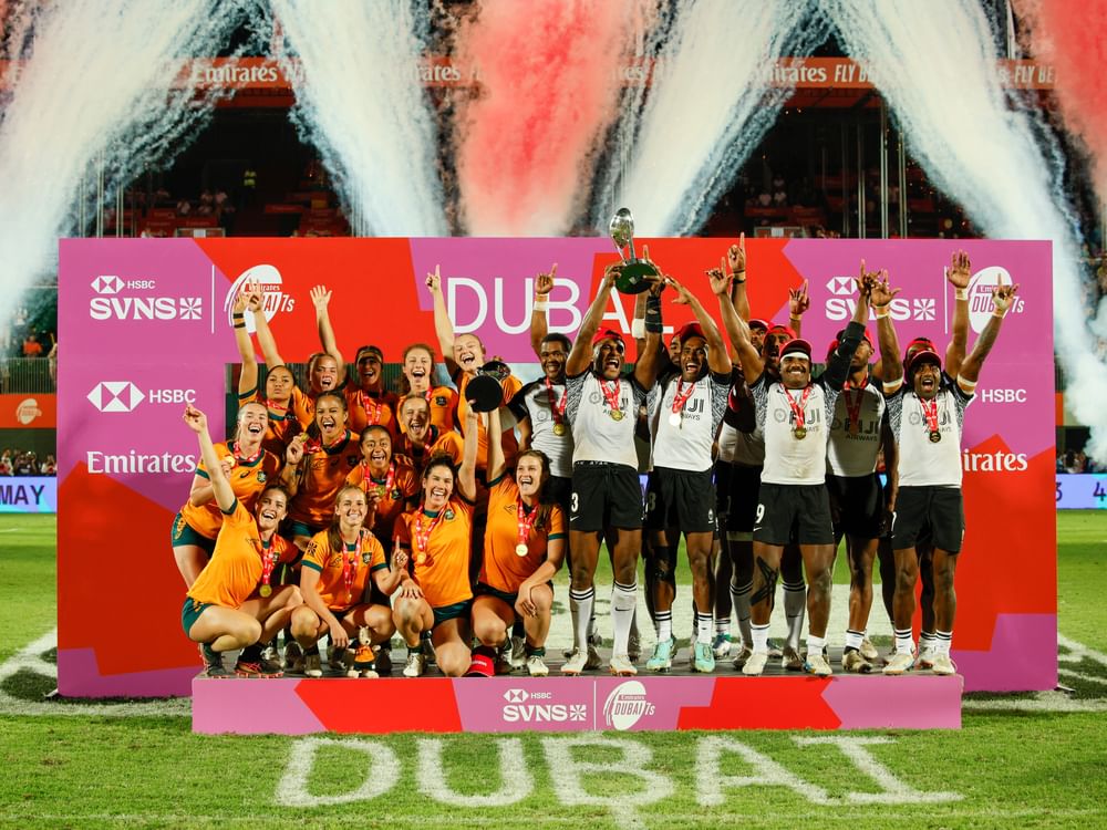 8 منتخبات للرجال ومثلهم للسيدات ببطولة طيران الإمارات لسباعيات الرجبي