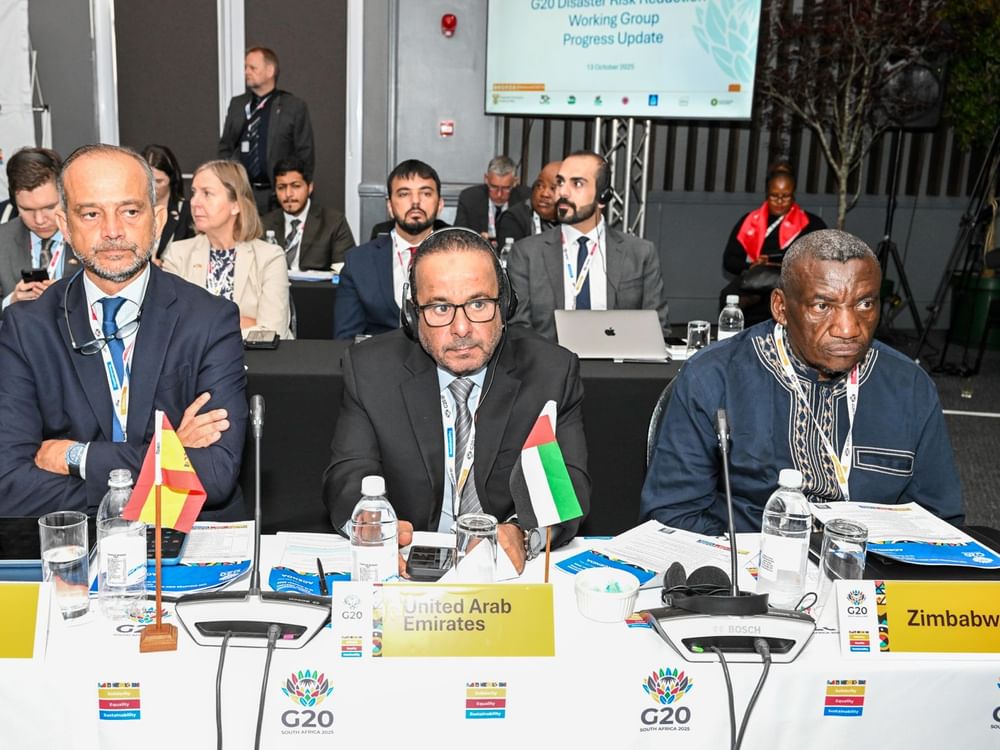 الإمارات تشارك في الاجتماع الوزاري لمجموعة العشرين حول الحد من مخاطر الكوارث