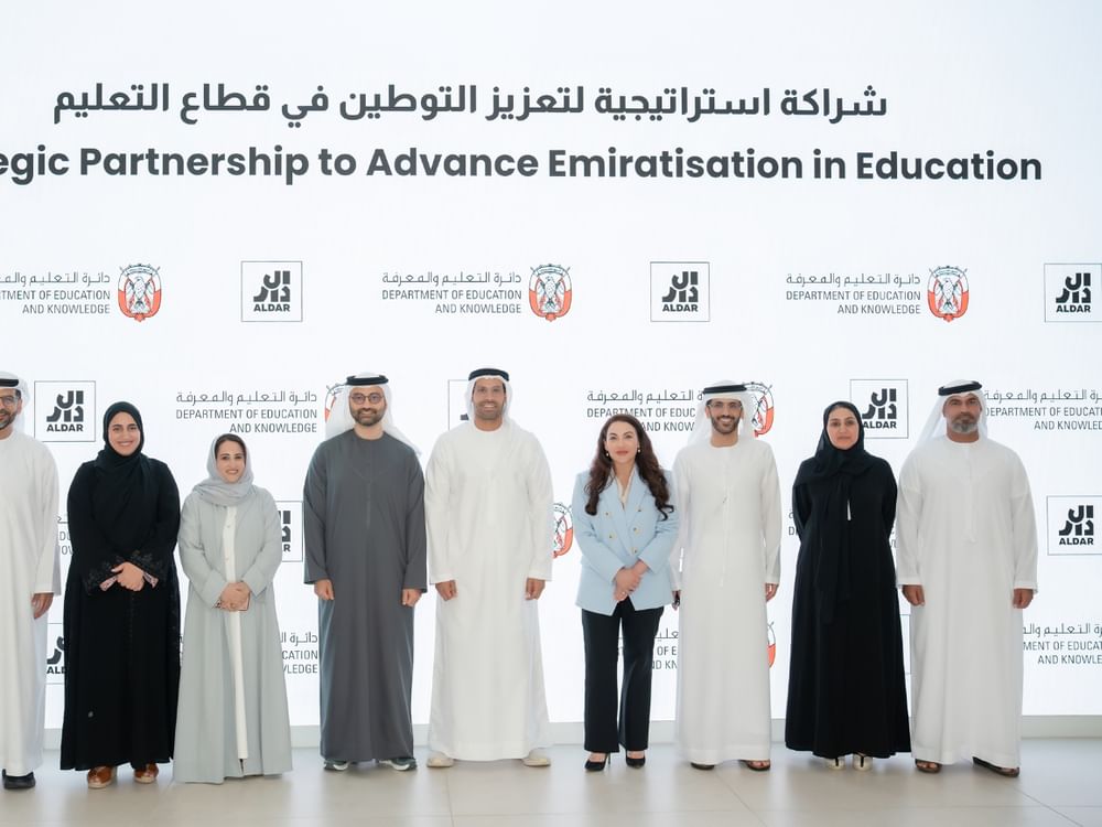 ADEK, Aldar sign first of its kind public-private partnership to advance Emiratisation in education