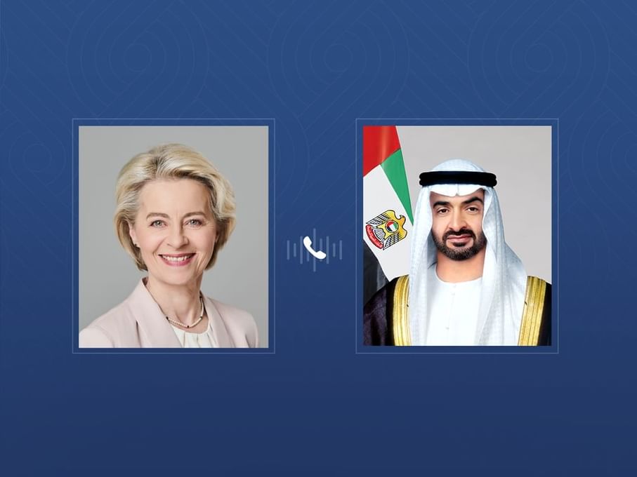رئيس الدولة ورئيسة المفوضية الأوروبية يبحثان هاتفياً علاقات التعاون وأهمية إطلاق المفاوضات رسمياً بشأن اتفاقية الشراكة الإستراتيجية