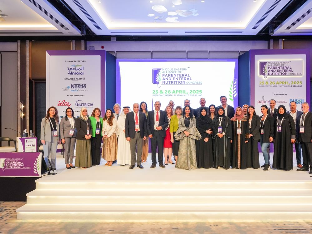 افتتاح مؤتمر اتحاد التغذية الوريدية والأنبوبية في الشرق الأوسط بدبي
