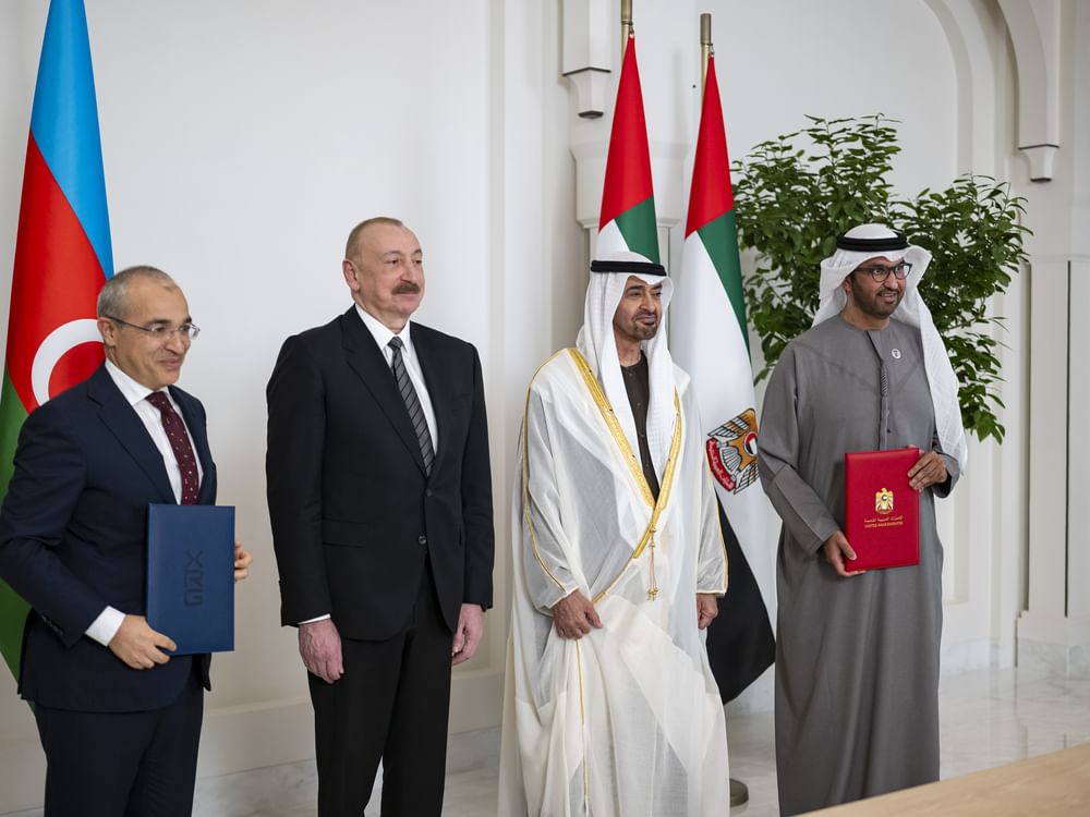 بحضور رئيس الدولة ورئيس أذربيجان.. "XRG" توقّع صفقة الاستحواذ على حصة في شركة "ممر الغاز الجنوبي"