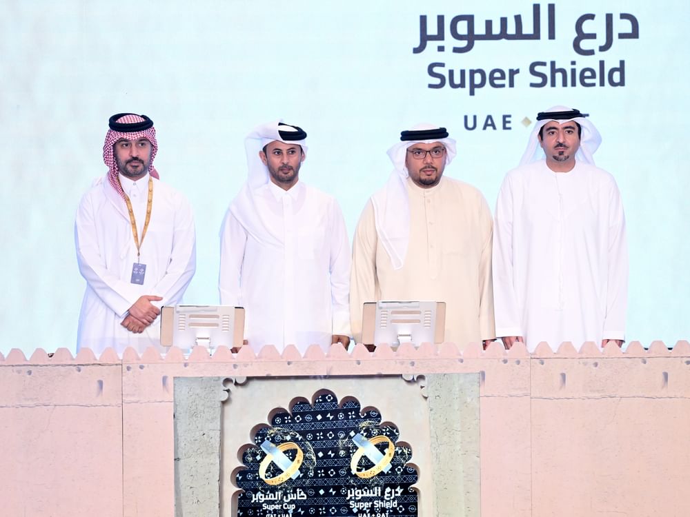 UAE-Qatar Super Cup's trophy and shield unveiled