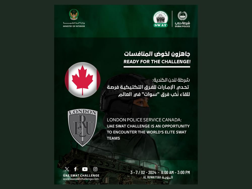 El Servicio de Policía de Londres CANADA: UAE SWAT Challenge, una oportunidad para conocer a los equipos SWAT de élite del mundo