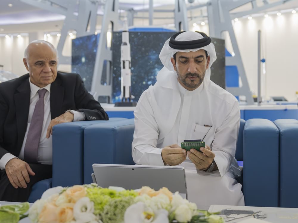 Sultan bin Ahmed Al Qasimi reviews Al Qasimi optical observatory