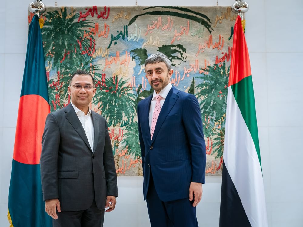 عبدالله بن زايد يلتقي رئيس وزراء بنغلاديش في نيويورك