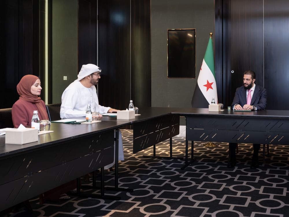 الرئيس السوري يطلع على منظومة العمل الحكومي في الإمارات