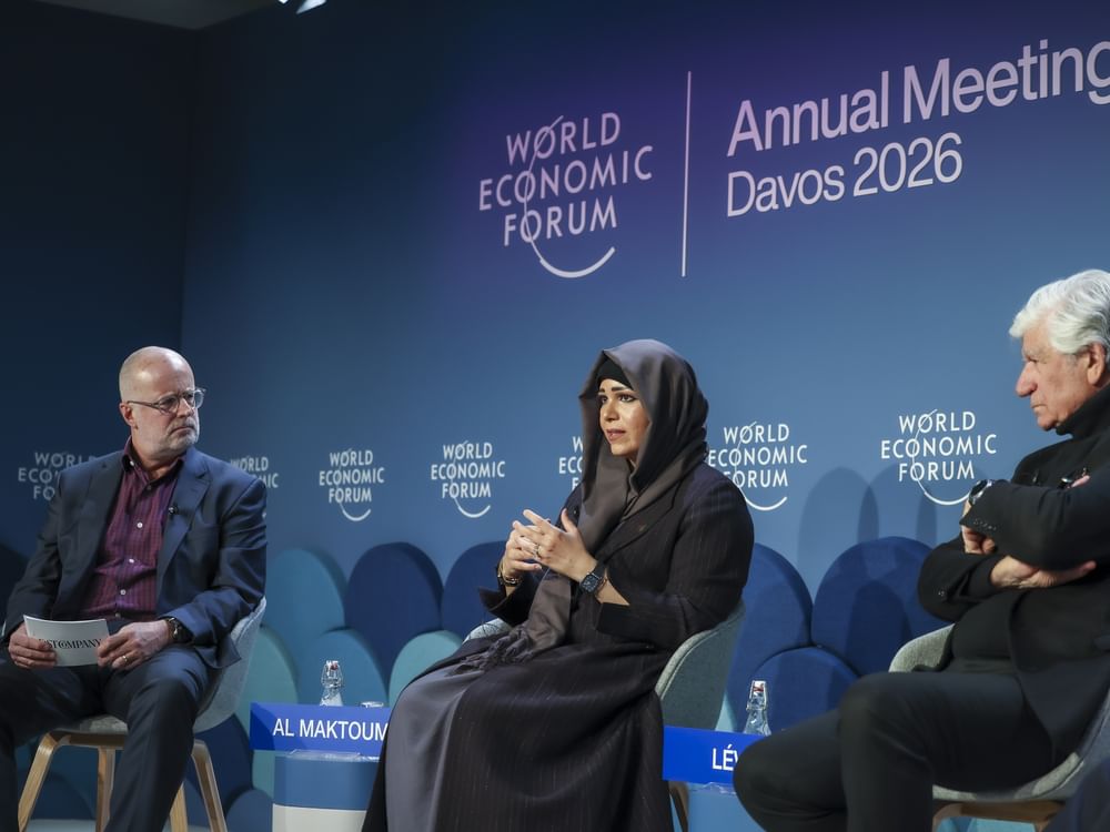 لطيفة بنت محمد تناقش "قوة السرد" وتعزيز مفاهيم القيادة في دافوس 2026