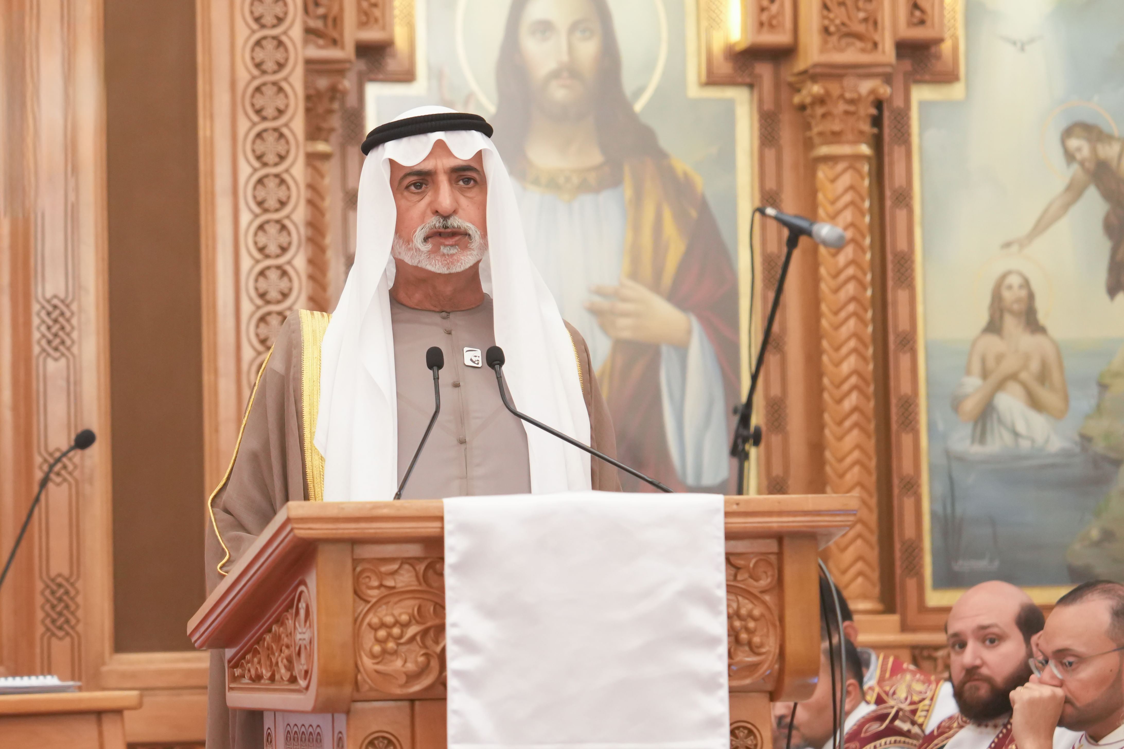 Nahyan bin Mubarak attends Easter celebrations at Egyptian Coptic ...