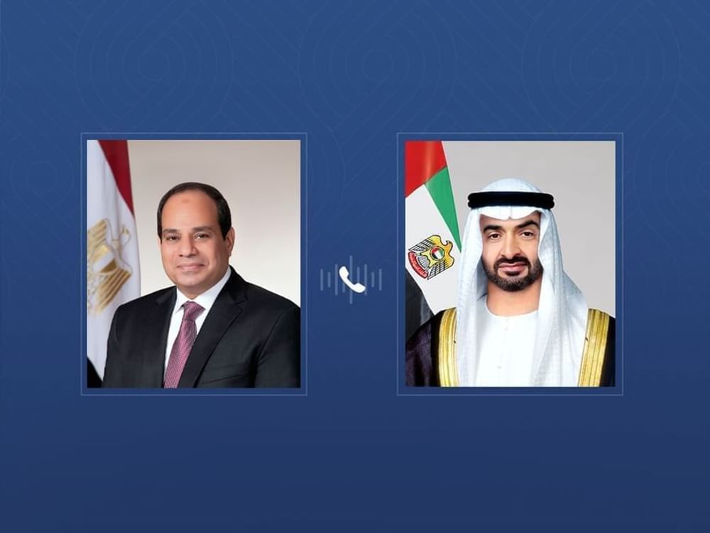In phone call with UAE President, Egyptian President condemns attacks targeting the UAE