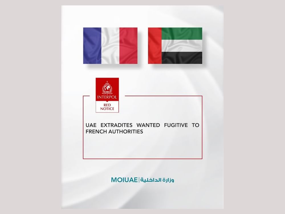 UAE extradites wanted fugitive to French authorities