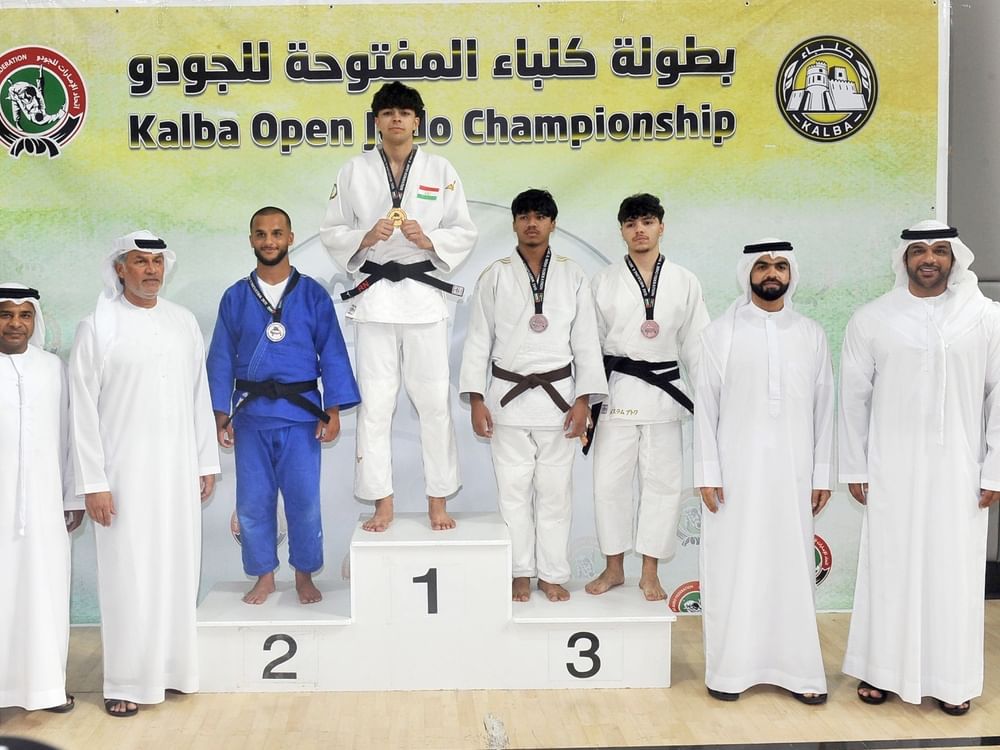كلباء يحرز لقب البطولة المفتوحة للجودو