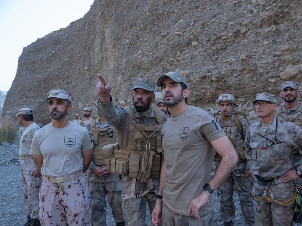 Hamdan bin Mohammed praises combat readiness, efficiency of 11th Mountain Infantry Battalion