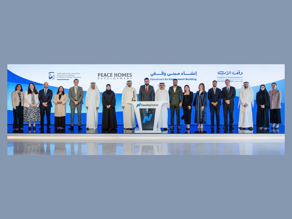 Peace Homes Development rings Nasdaq Dubai’s bell in support of Fathers’ Endowment campaign