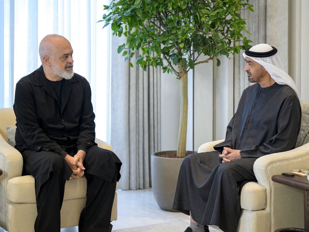 UAE President receives Prime Minister of Albania