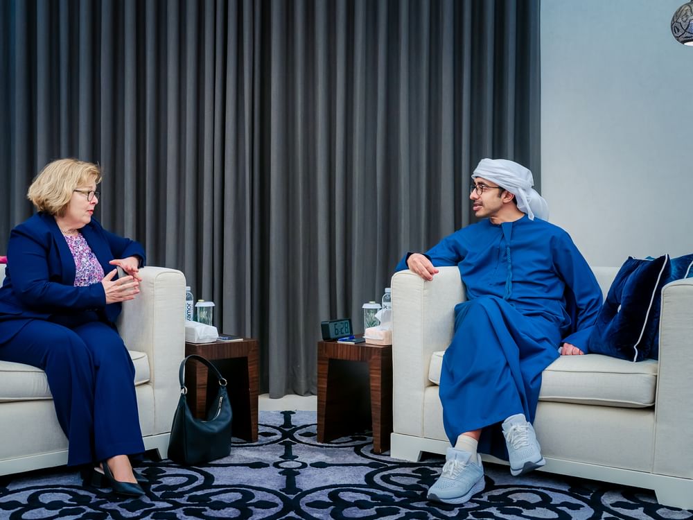Abdullah bin Zayed, Barbara Leaf discuss regional developments; humanitarian implications