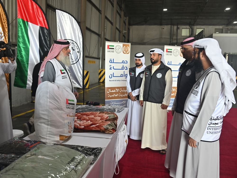UAE's International Charity Organisation sends 51 tonnes of winter clothing to Gaza