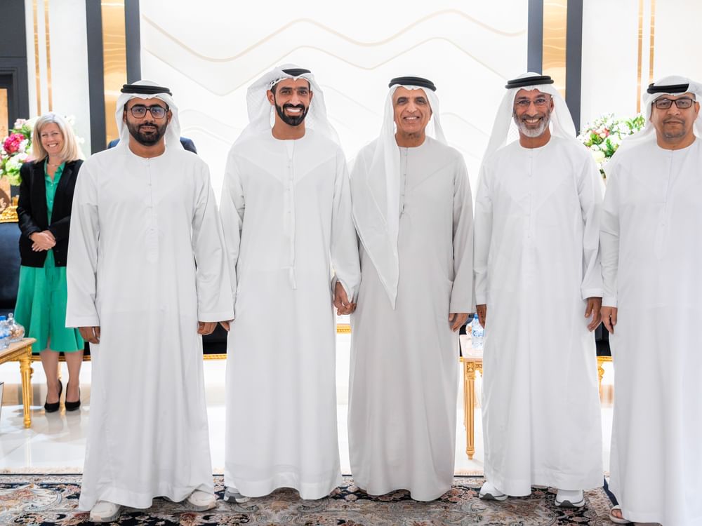 سعود بن صقر يستقبل المهنئين بشهر رمضان المبارك