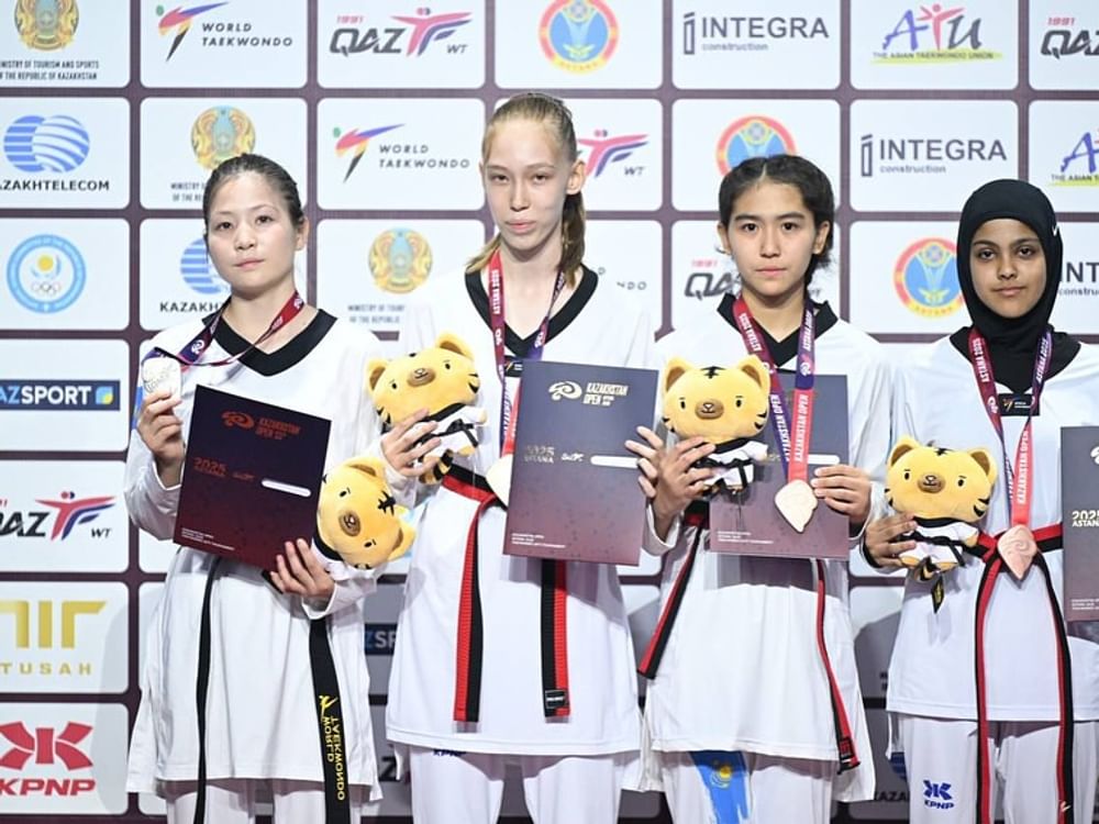 أندية “الشارقة لرياضة المرأة” تحصد 3 ميداليات في دولية كازاخستان للتايكواندو