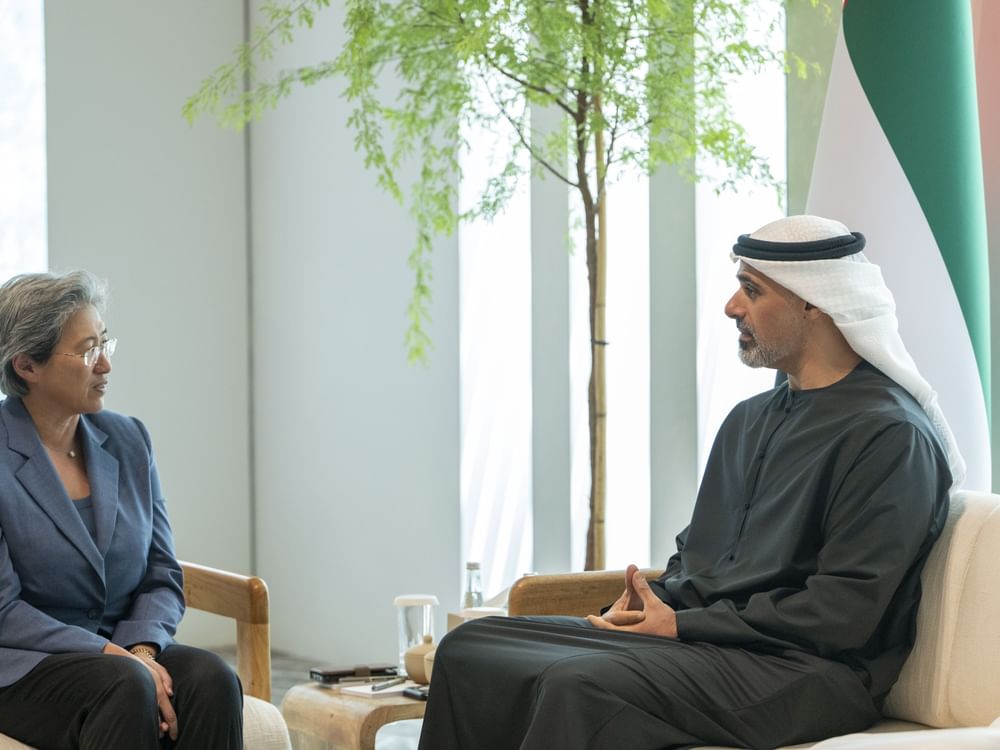 Khaled bin Mohamed bin Zayed meets Chair of AI solutions company AMD