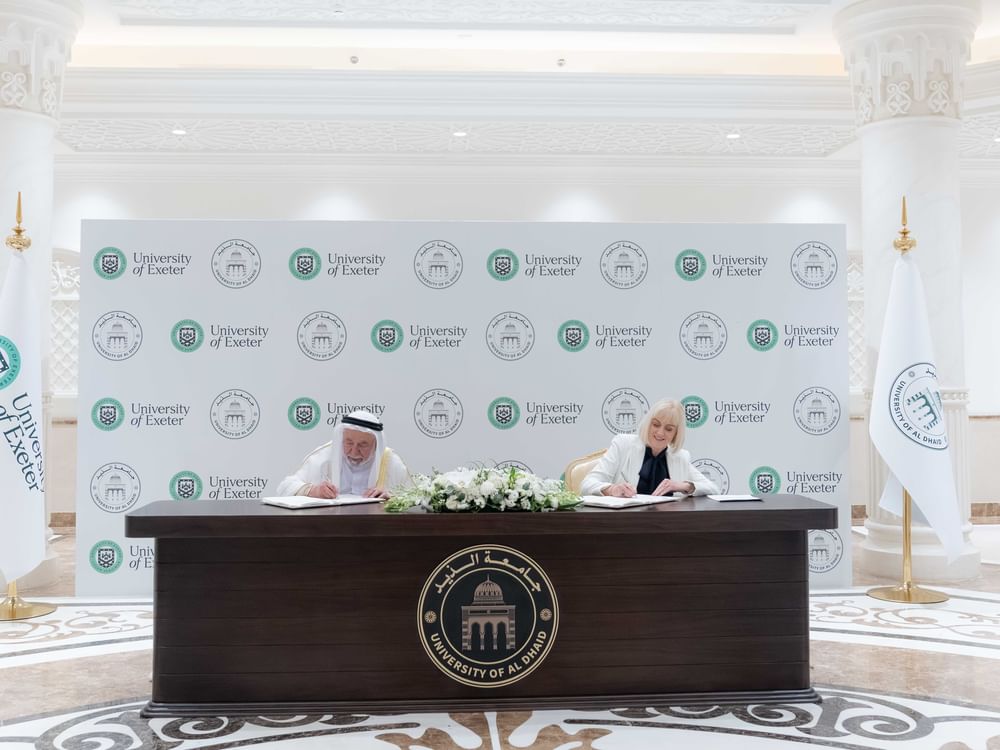 Sharjah Ruler signs agreement between UODH, Exeter