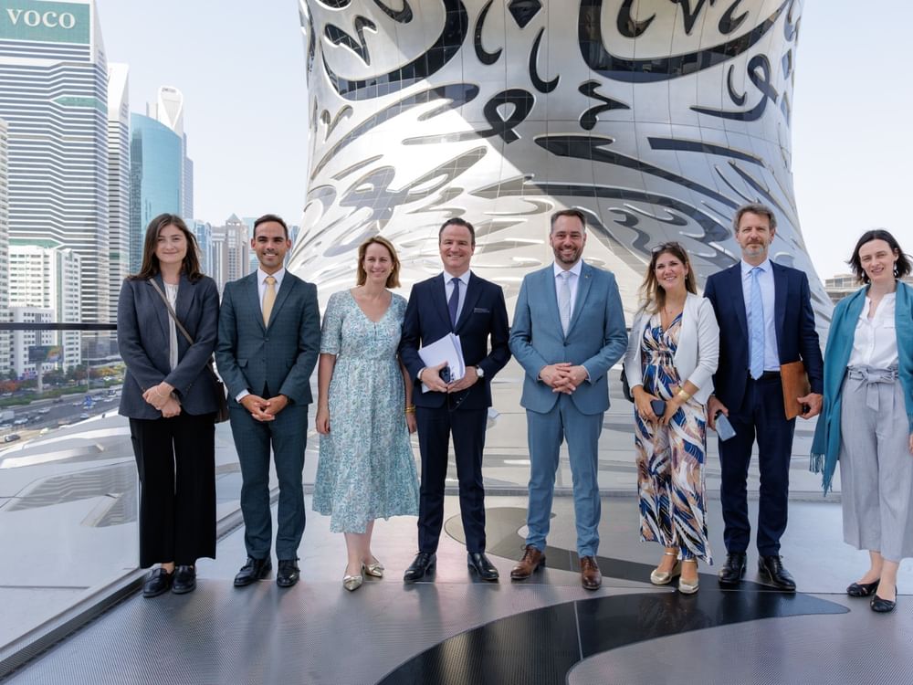 Chanceler da Bélgica visita Museu do Futuro em Dubai