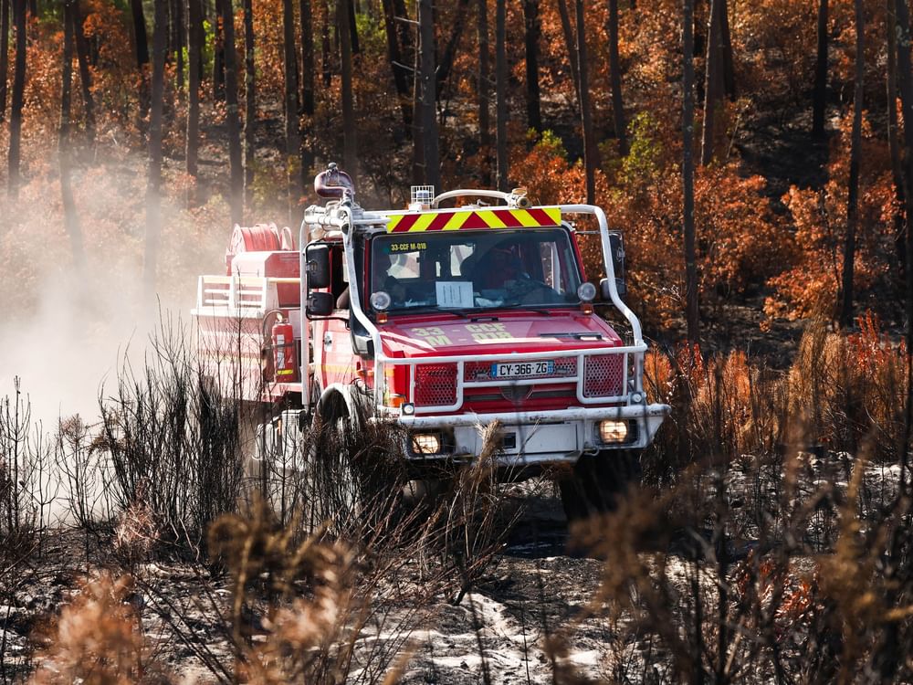 France's largest wildfire in decades now 'under control', interior minister says