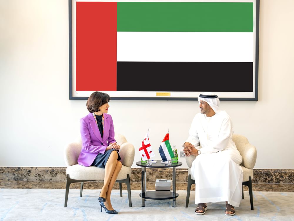 Al Hajeri receives Minister of Foreign Affairs of Georgia