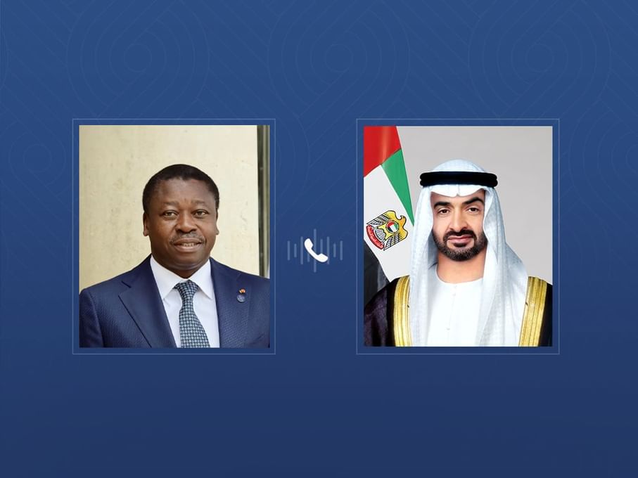 El presidente de Emiratos Árabes Unidos recibe una llamada del presidente del Consejo de Ministros de Togo que condena los ataques iraníes contra el país
