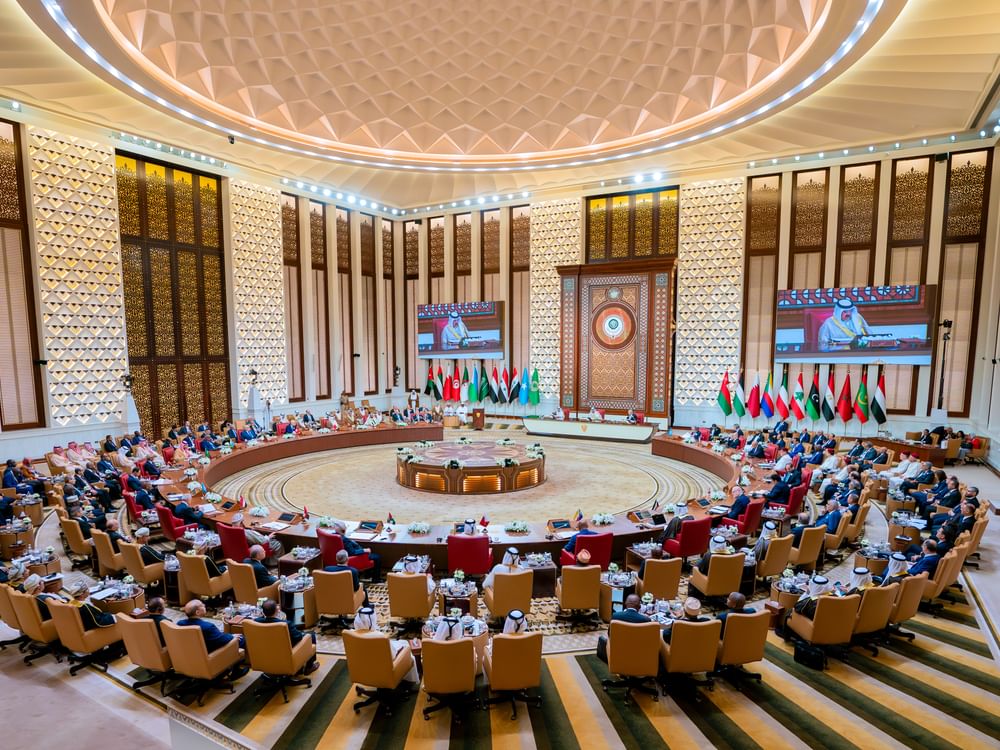 Arab League's Bahrain Declaration calls for deployment of peacekeepers to occupied territories, until lasting two-state solution materialises