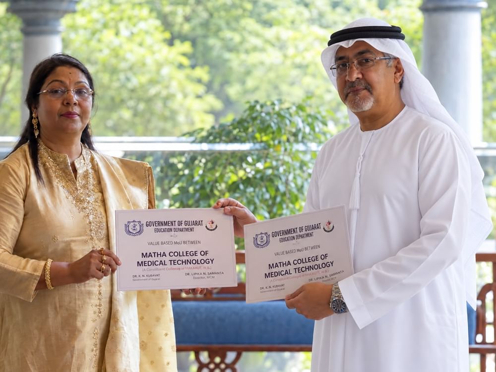 نادي الفجيرة العلمي يوقع مذكرة تعاون مع كلية ماثا الهندية