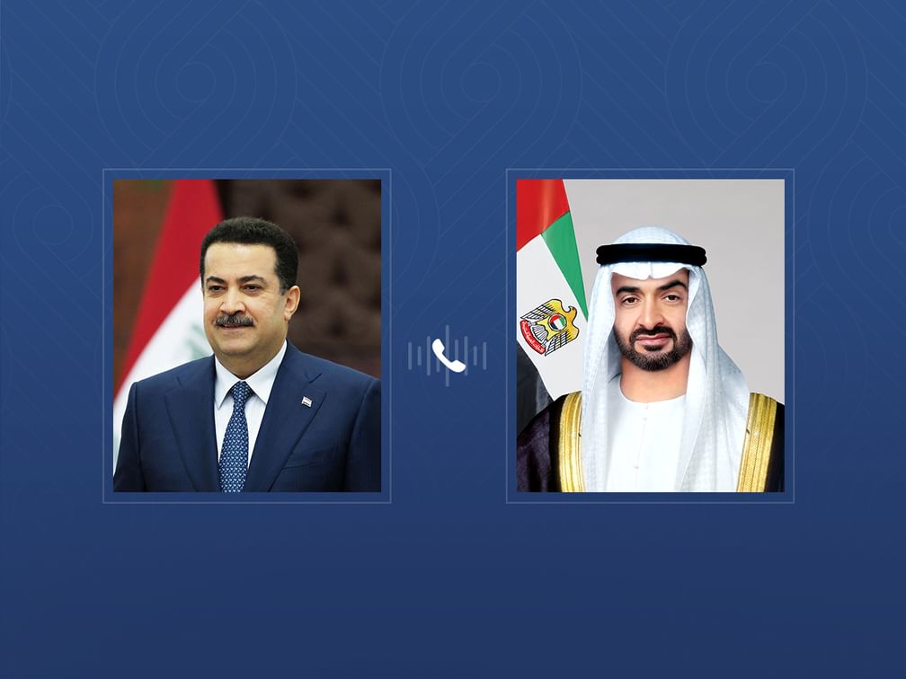 Presidente dos Emirados e primeiro-ministro do Iraque discutem relações bilaterais e cenário regional