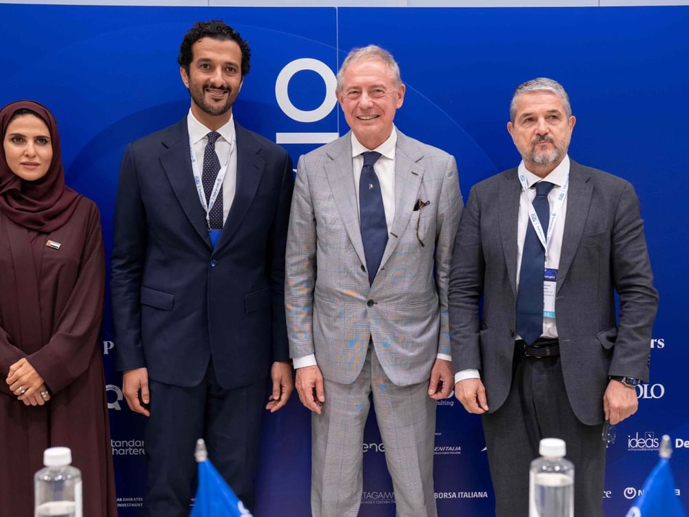 ابن طوق يبحث مع وزراء في إيطاليا وسان مارينو تنمية الشراكة الاقتصادية في مجالات الاقتصاد الجديد