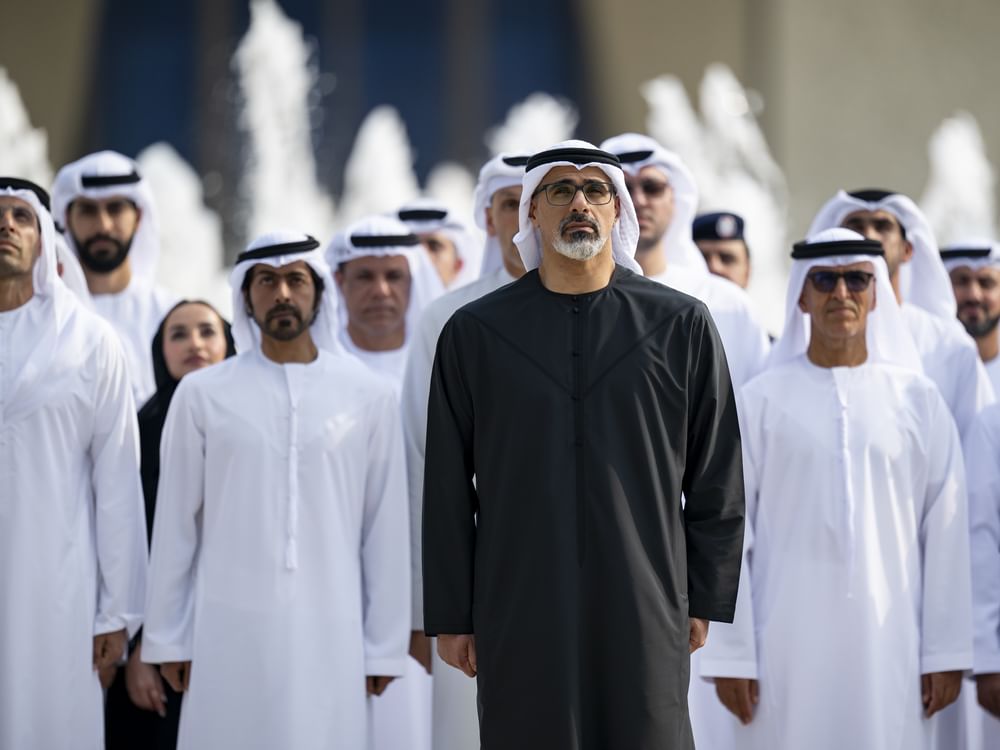 Khaled bin Mohamed bin Zayed raises UAE flag at Zayed National Museum to mark Flag Day