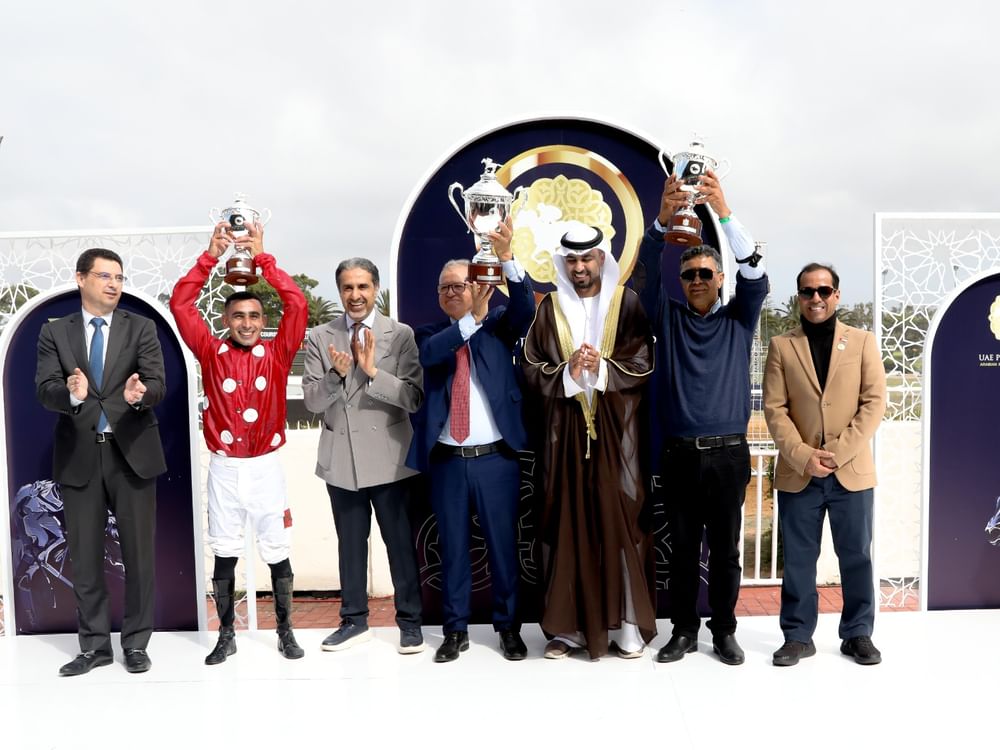 Colt 'Buraak' captures UAE President’s Cup title for Purebred Arabian Horses in Morocco