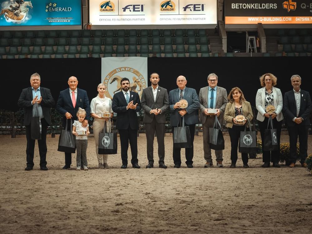 برعاية منصور بن زايد / نجاح  لافت للجولة الـ 6 لكأس الإمارات العالمي لجمال الخيل العربية ببلجيكا