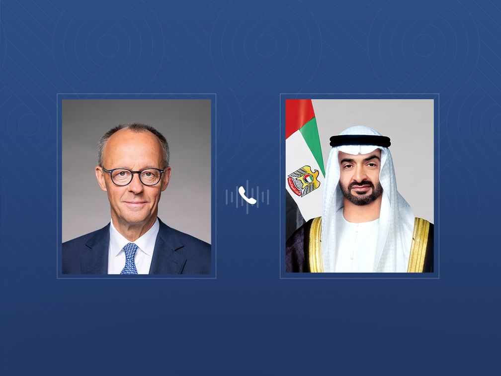 رئيس الدولة والمستشار الألماني يبحثان خلال اتصال هاتفي التطورات في المنطقة وتداعيات التصعيد العسكري على الأمن الإقليمي