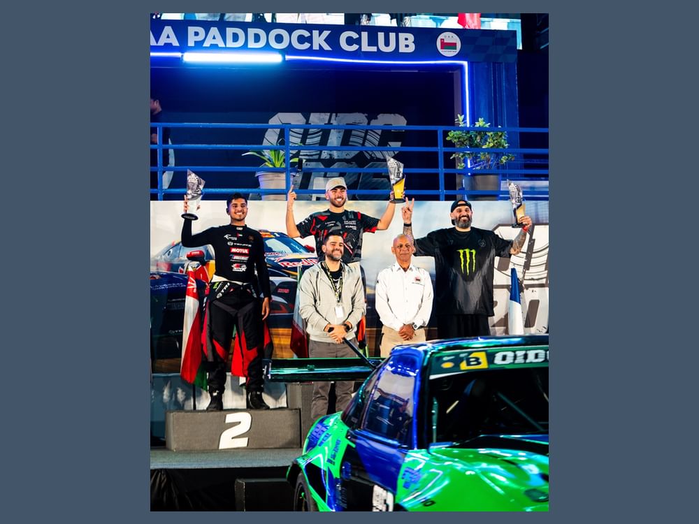 خليفة الفلاسي وصيف الجولة الثانية من بطولة عُمان الدولية للانجراف