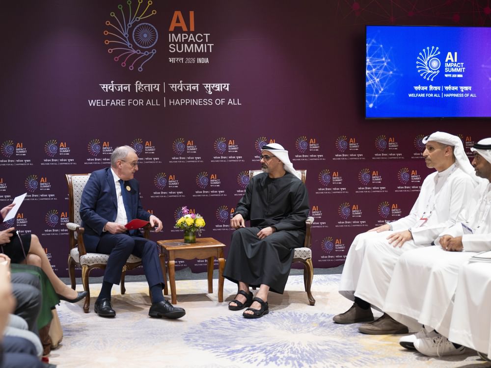 Crown Prince of Abu Dhabi meets President of Swiss Confederation on sidelines of AI Impact Summit