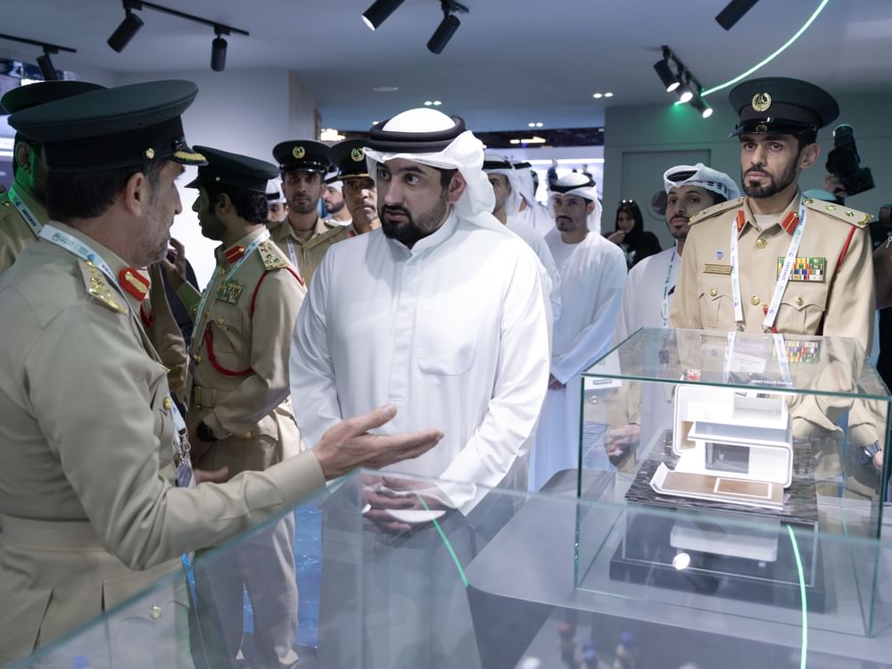 Ahmed bin Mohammed visits World Police Summit 2025