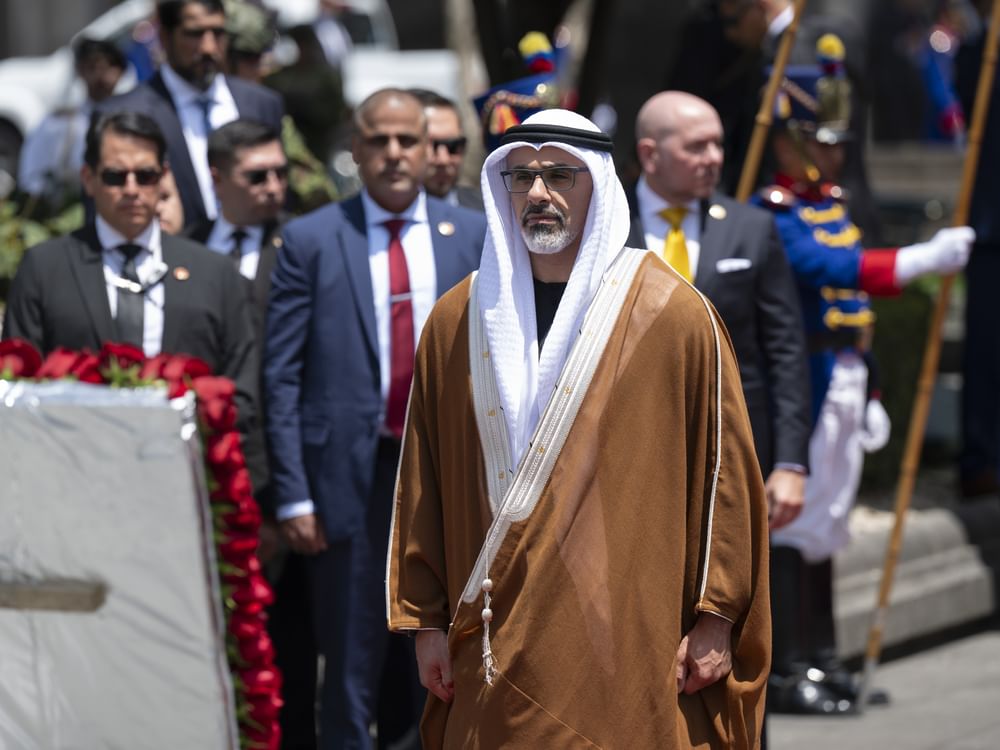 Crown Prince of Abu Dhabi lays wreath at Independence Monument in Ecuador’s capital Quito