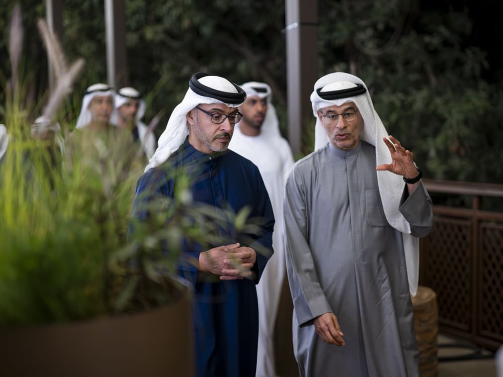 Hazza bin Zayed visits Al Ain Oasis Hub in Al Ain Region