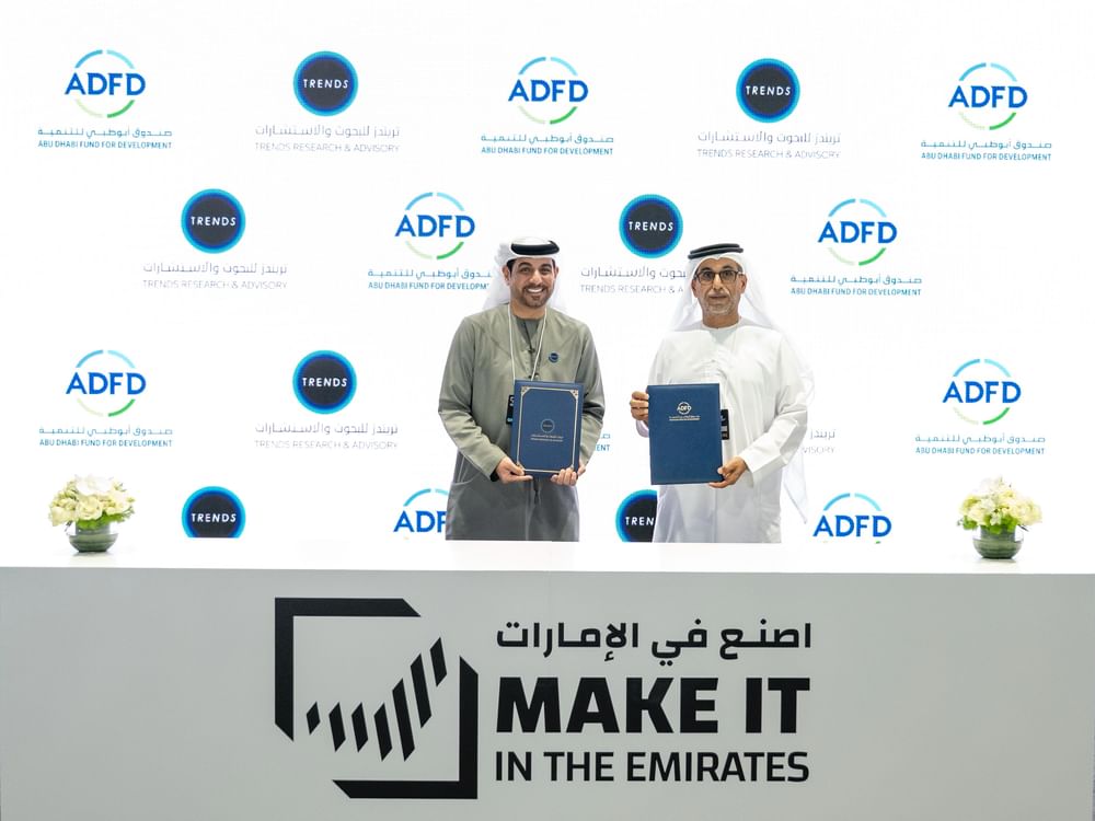 Abu Dhabi Fund for Development, TRENDS sign strategic research MoU at ‘Make it in the Emirates’