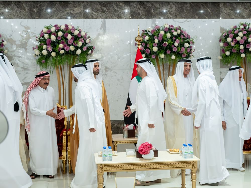 سعود بن صقر يستقبل المهنئين بعيد الفطر السعيد