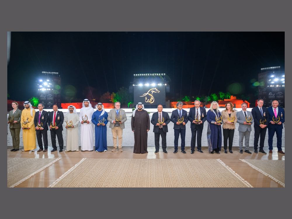 Mohammed Al Sharqi attends closing ceremony of  Fujairah International Arabian Horse Championship 2024