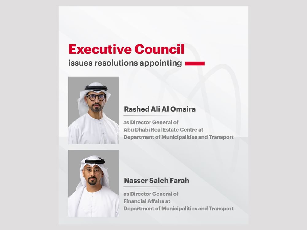Executive Council issues resolutions appointing Directors-General at Department of Municipalities & Transport