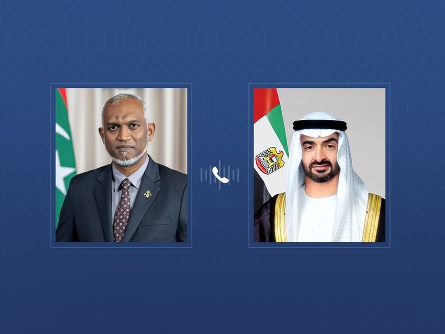 UAE President receives phone call from Maldives President